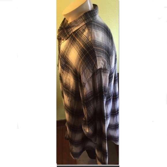 NWT Croft & Barrow flannel button down shirt soft warm comfortable Size 4XB - Picture 2 of 6